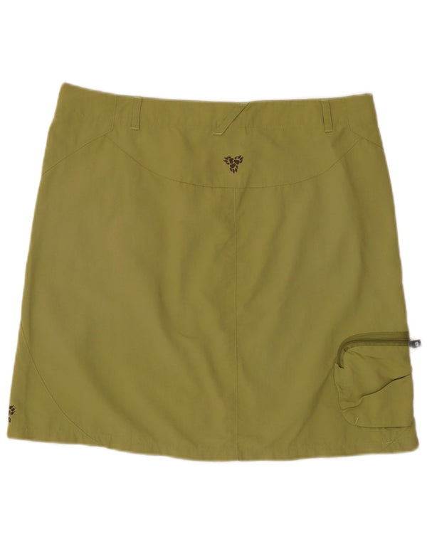 Saia cargo feminina Jack Wolfskin UK 14/16 grande W34 poliamida verde