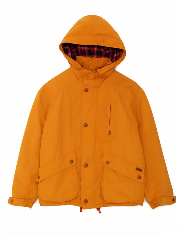 Jaqueta corta-vento masculina MCROSS com capuz UK 44 2XL amarelo