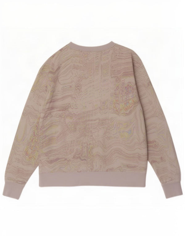 Nike feminino abstrato padrão moletom jumper UK 16 grande off white