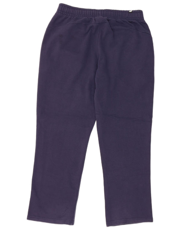 Calça de treino masculina Puma grande algodão azul marinho