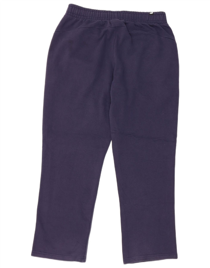 Calça de treino masculina Puma grande algodão azul marinho