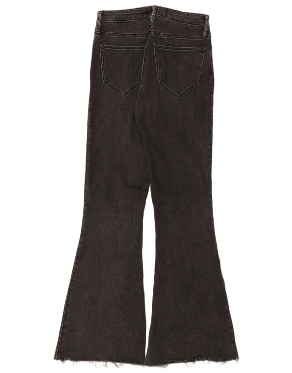 Calça jeans feminina cintura alta Hollister W27 L31 algodão preto