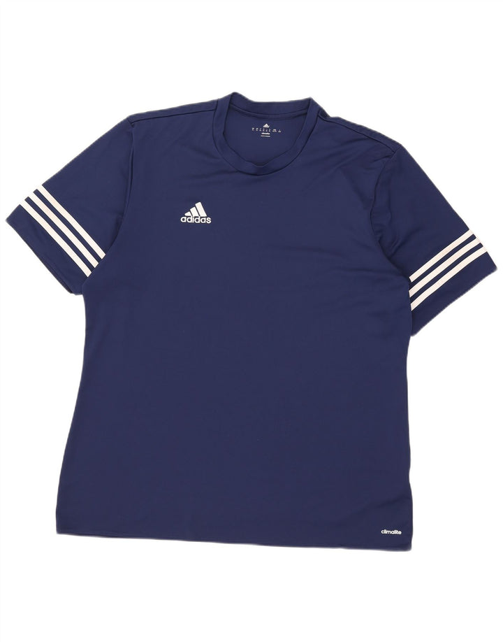 Camiseta masculina Adidas Climalite Top XL azul marinho poliéster