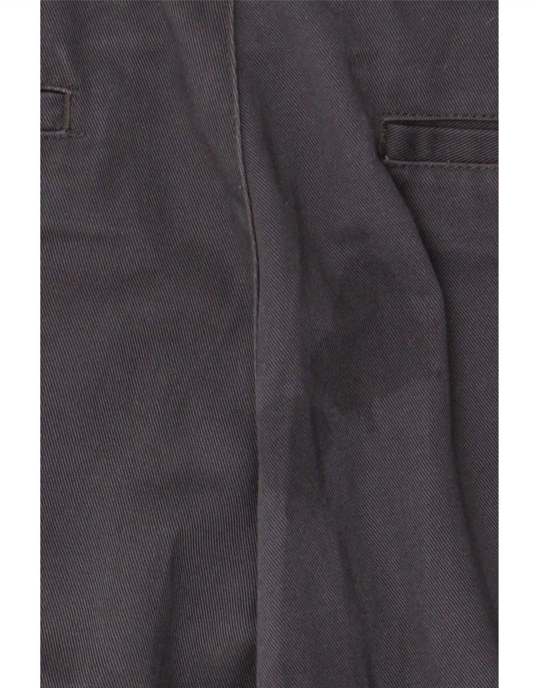 Zara Mens Straight Chino Calças EU 44 Grande W34 L28 Poliéster Cinza