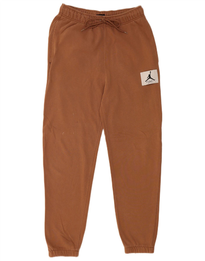 Calça de treino masculina JORDAN joggers pequeno algodão marrom