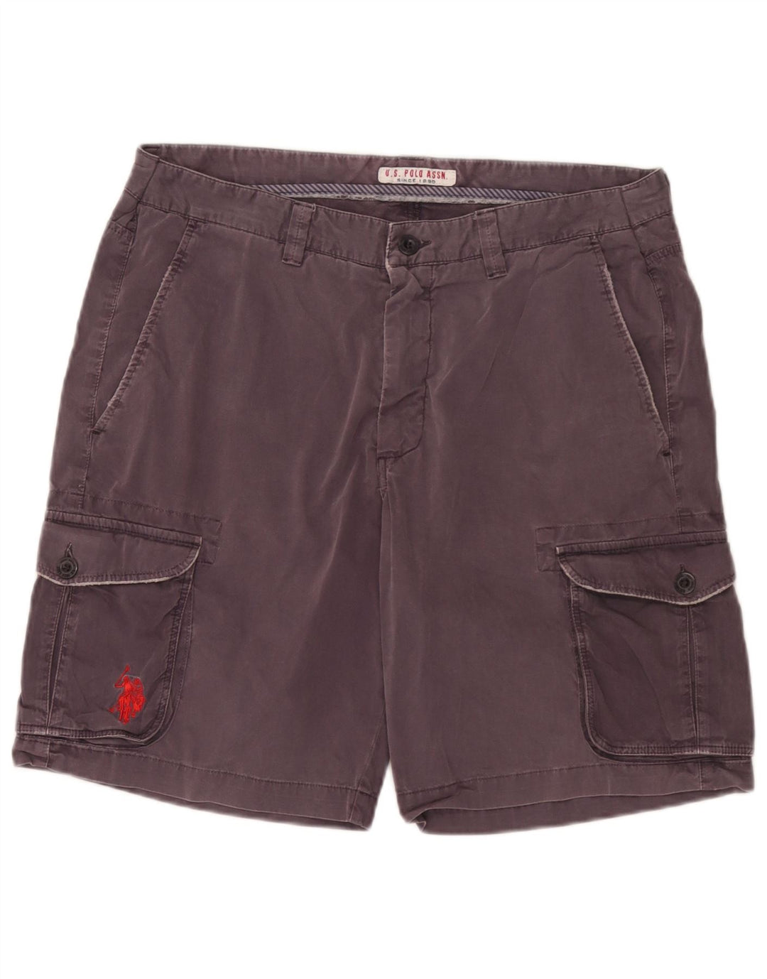 US Polo Assn. Shorts Cargo Masculino W36 Grande Algodão Preto