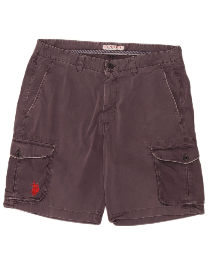 US Polo Assn. Shorts Cargo Masculino W36 Grande Algodão Preto