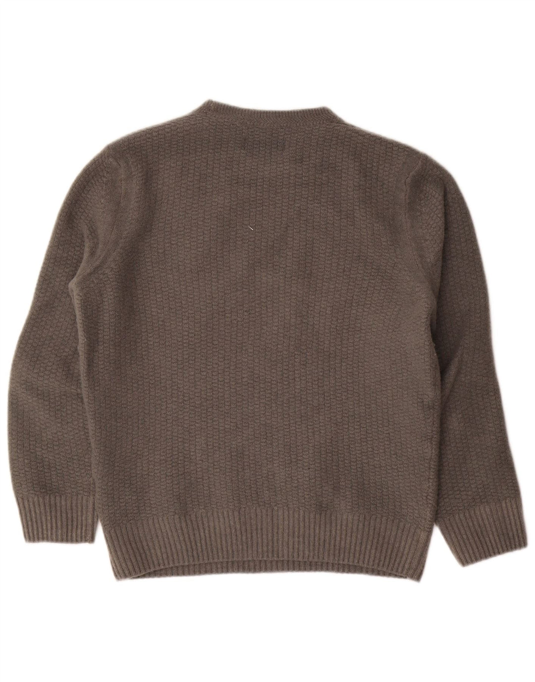 Suéter masculino Barbour com gola redonda, 11-12 anos, lã cinza médio