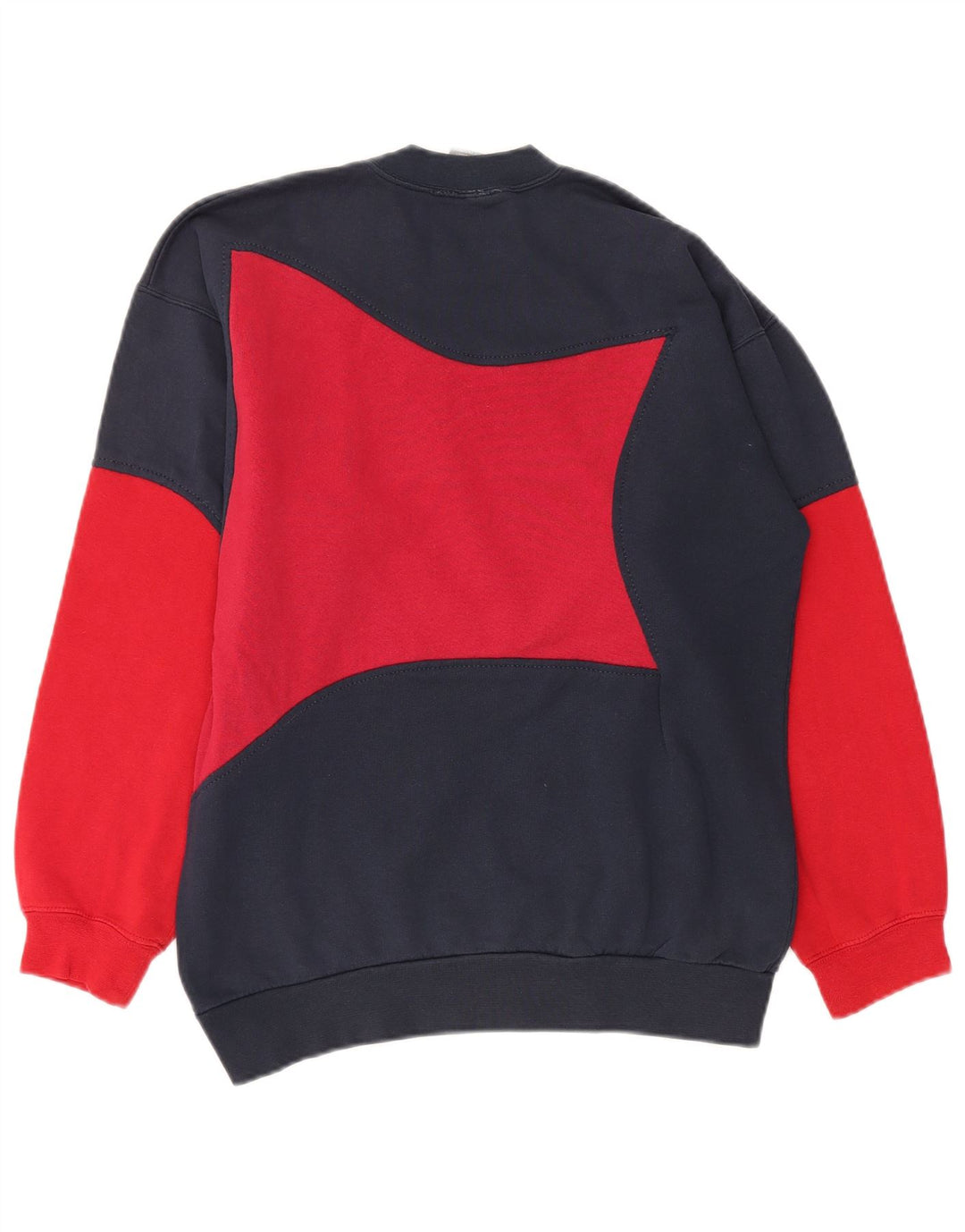 Nike Mens Moletom Jumper UK 39/41 Médio Azul Marinho Colorblock