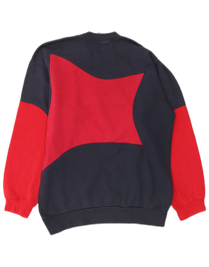 Nike Mens Moletom Jumper UK 39/41 Médio Azul Marinho Colorblock