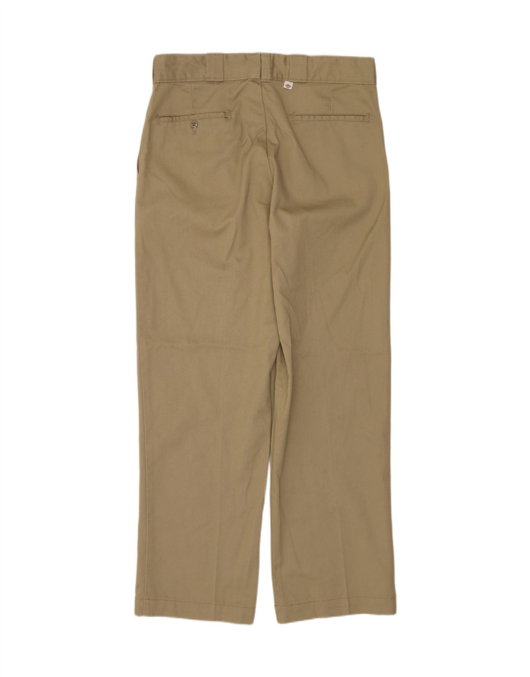Calças Chino retas masculinas Dickies W34 L30 poliéster cáqui