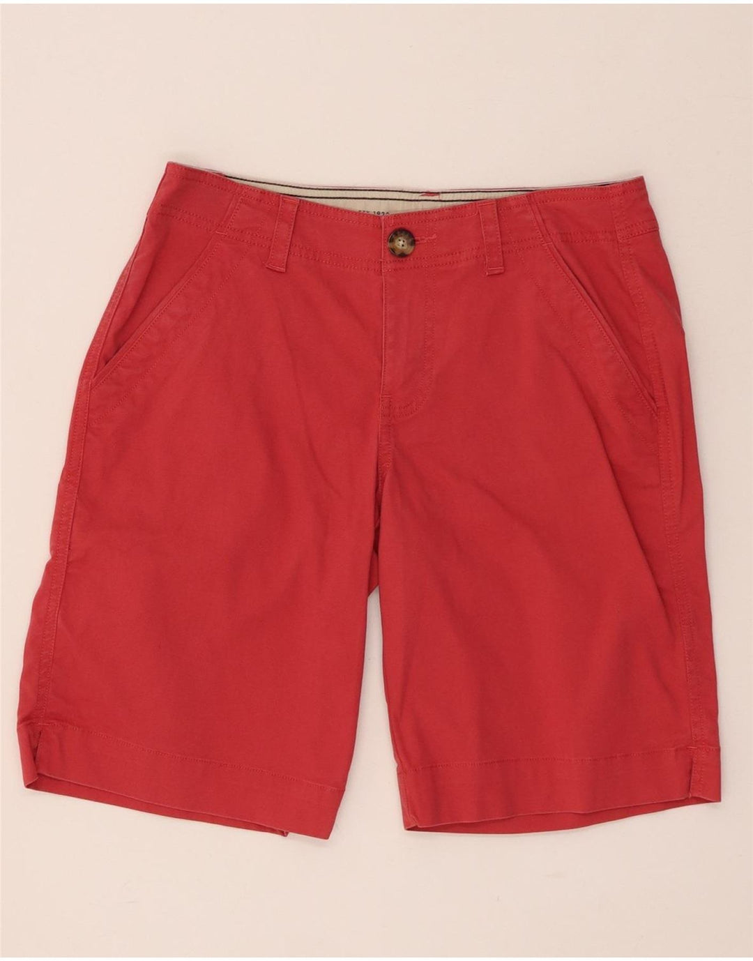 EDDIE BAUER Shorts Chino feminino US 2 XS W28 algodão rosa