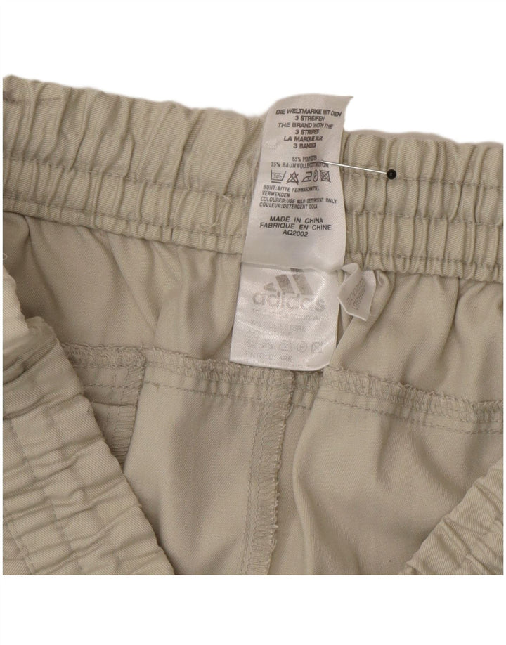 Adidas Mens Chino Shorts Grande W34 Poliéster Bege