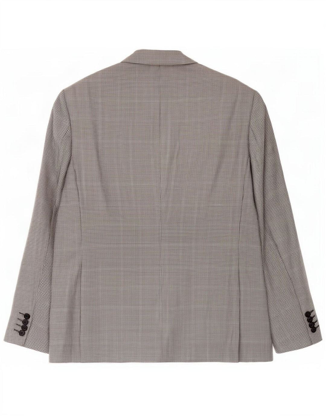 Jaqueta blazer masculina de 2 botões Marks & Spencer Reino Unido 40 médio preto houndstooth