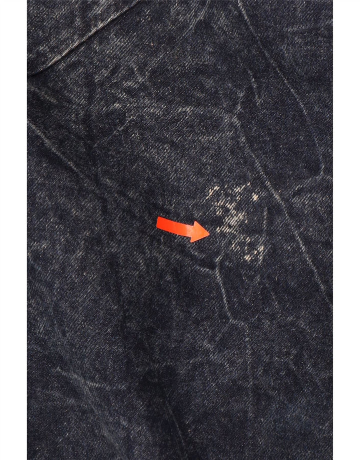 Casaco jeans feminino grande CHRISTIE OF CALIFORNIA US 14 XL azul marinho