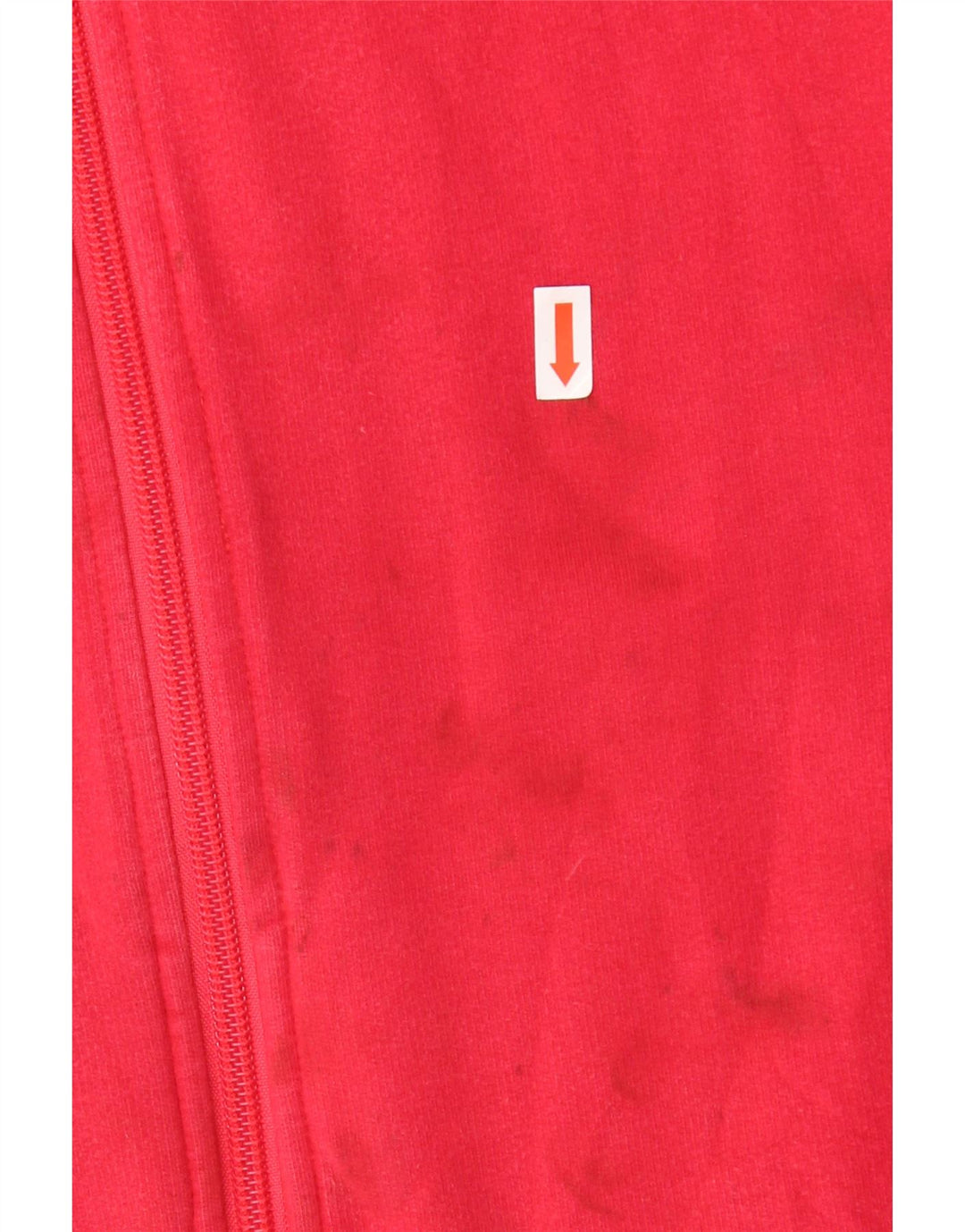 ADIDAS Womens Tracksuit Top Jacket UK 12 Médio Algodão Vermelho