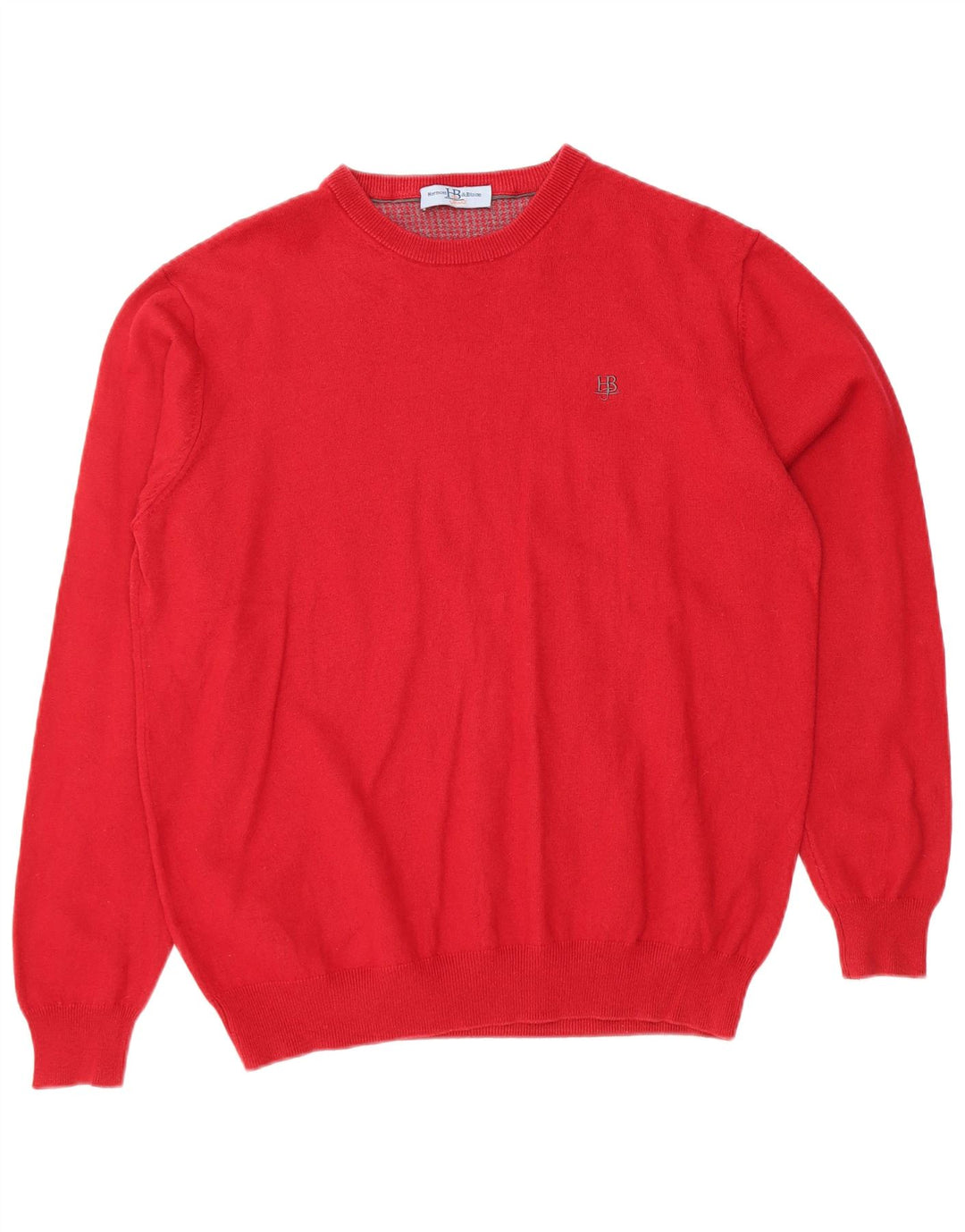 Suéter feminino HARMONT & BLAINE com gola canoa Reino Unido 18 XL algodão vermelho