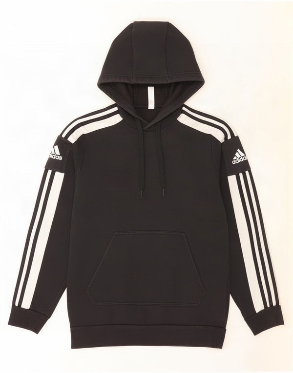 Adidas Mens Hoodie Jumper Pequeno Algodão Colorblock Preto