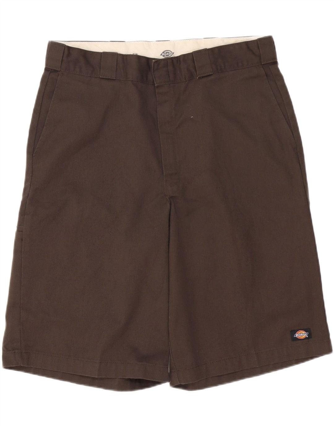 DICKIES Mens Loose Fit Chino Shorts W36 Grande Poliéster Marrom
