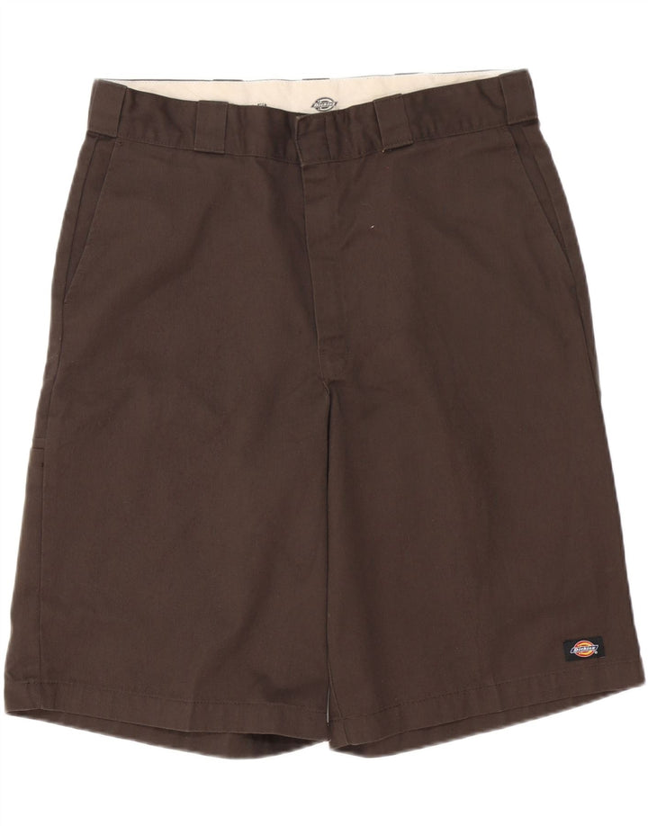 DICKIES Mens Loose Fit Chino Shorts W36 Grande Poliéster Marrom