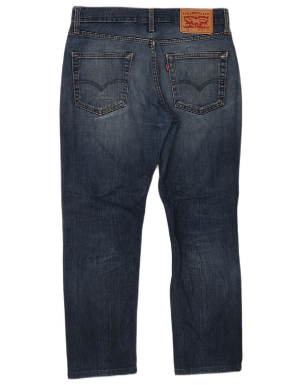 Levi's Masculino 511 Slim Jeans W31 L27 Azul Marinho Algodão
