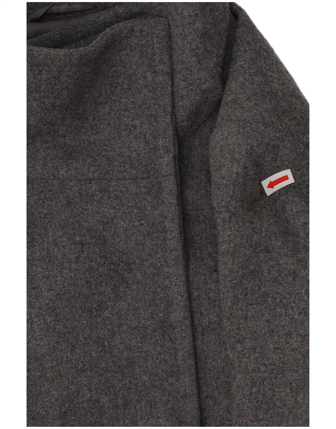 Sobretudo feminino BENETTON UK 12 lã cinza médio