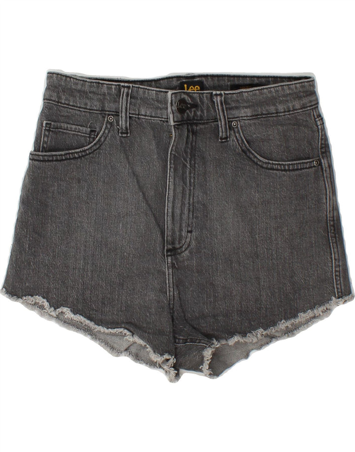 LEE Womens Denim High Waist Hot Pants W29 Medium Grey Cotton Vintage Lee and Second-Hand Lee from Messina Hembry 