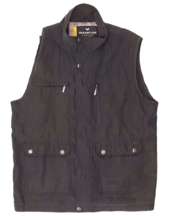 Colete utilitário masculino Wampum UK 42 XL poliéster preto
