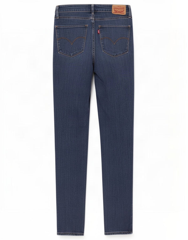 Levi's Womens 721 High Rise Skinny Jeans W26 L32 Azul Algodão