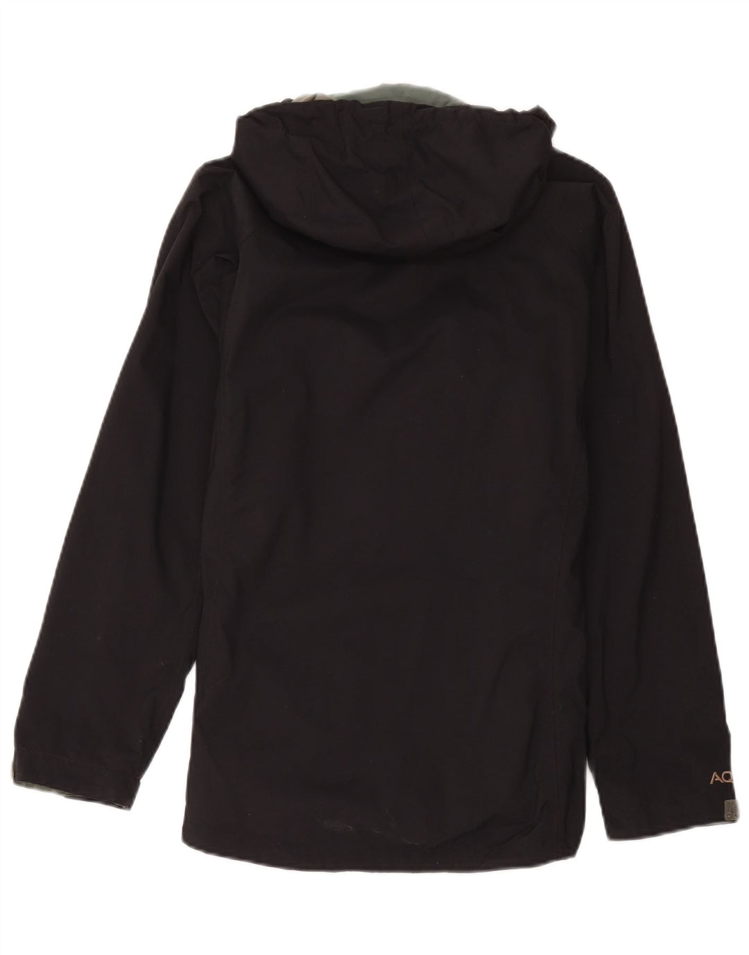 Jaqueta de chuva feminina com capuz Berghaus UK 12 poliamida preta média