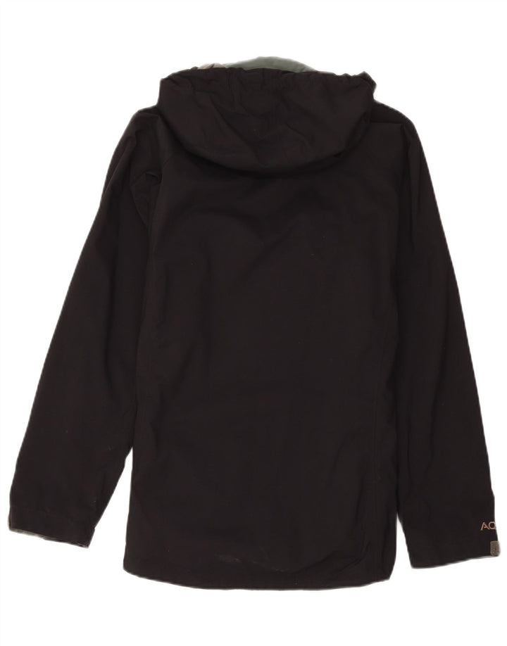 Jaqueta de chuva feminina com capuz Berghaus UK 12 poliamida preta média
