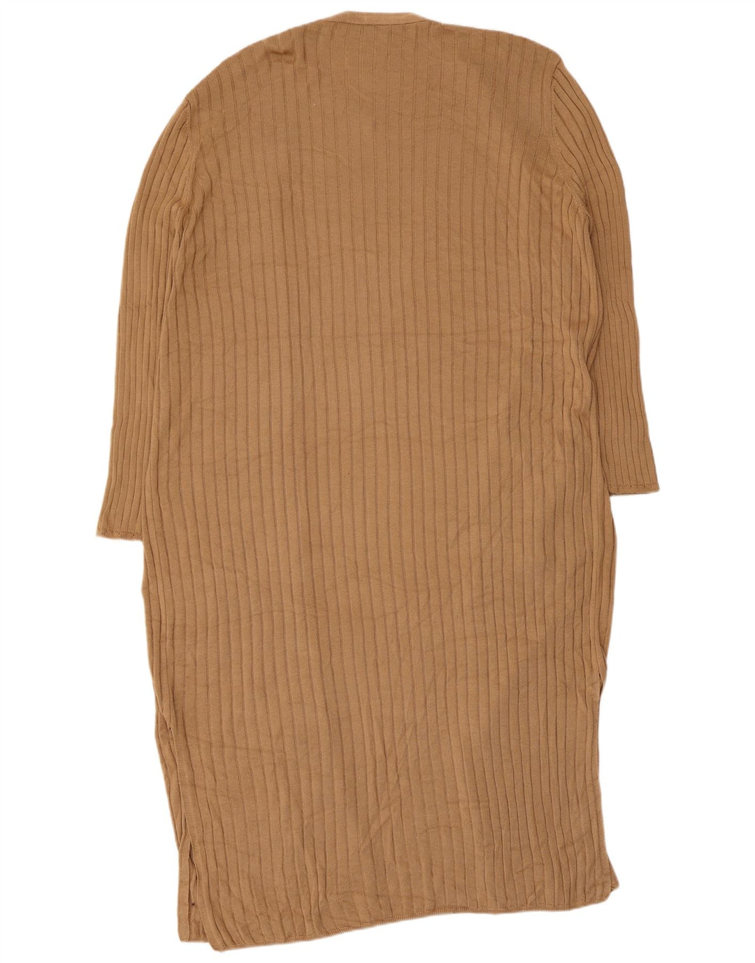 Suéter cardigã feminino Longline Marks & Spencer Reino Unido 16 grande marrom