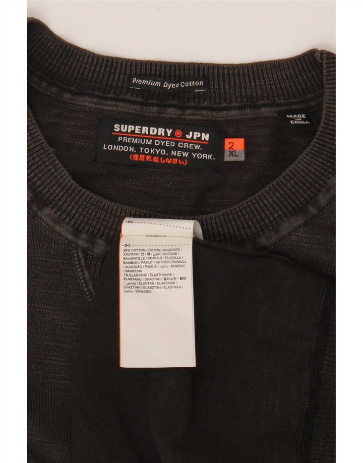 Suéter masculino Superdry 2XL algodão cinza