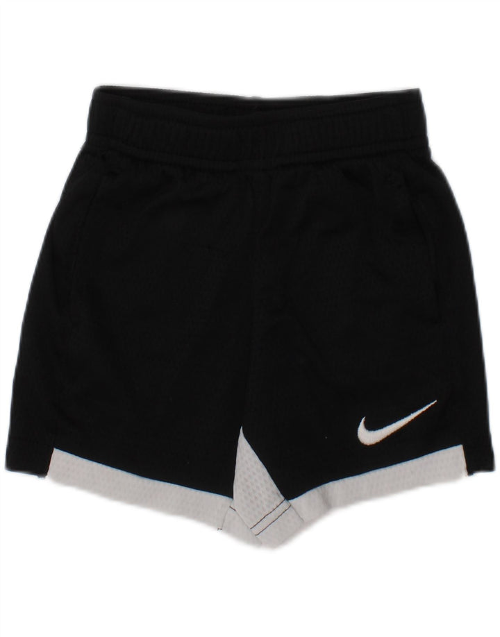 Shorts esportivos gráficos Nike para meninos, 18 a 24 meses, preto, bloco colorido