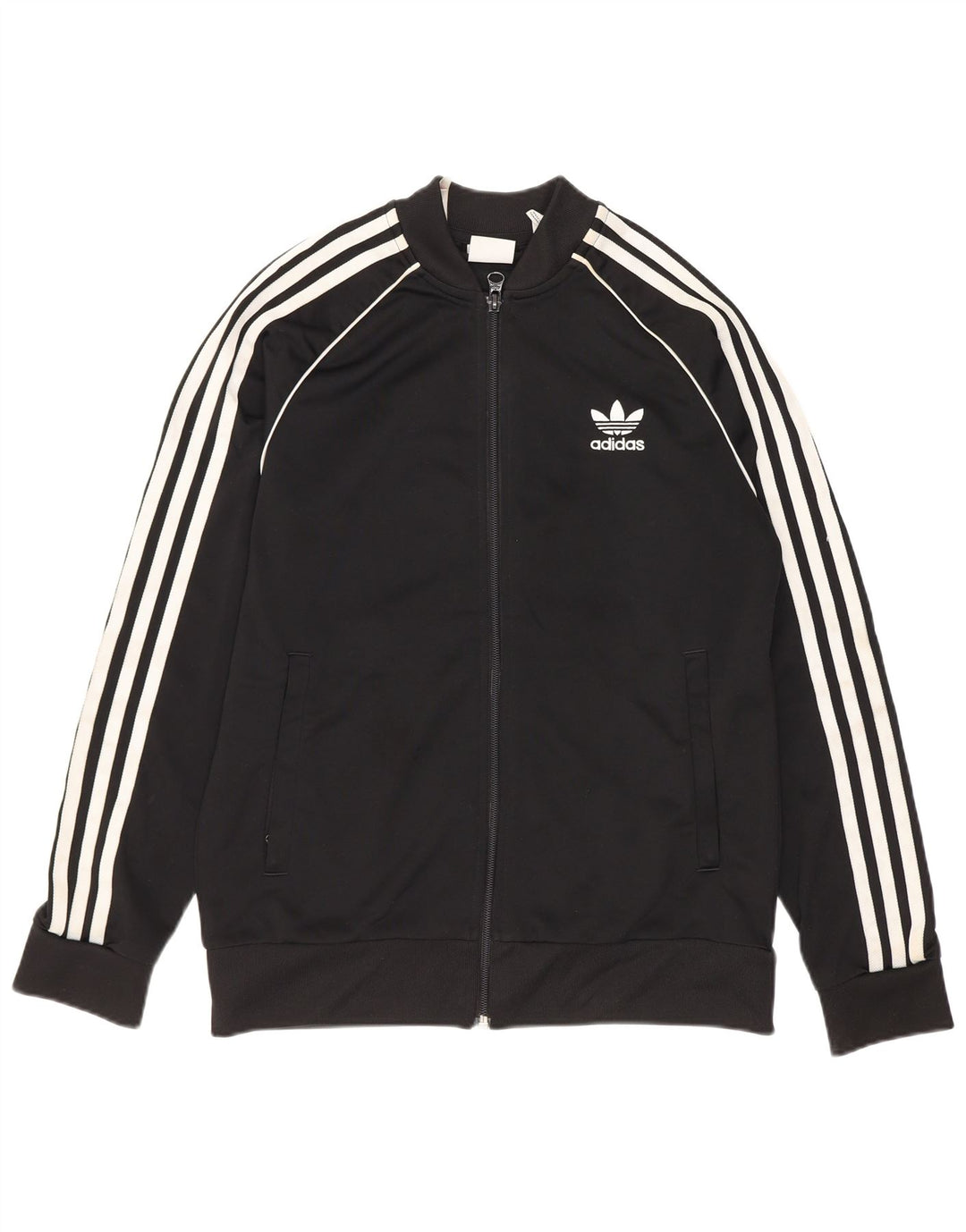 Casaco de treino Adidas Boys 12-13 anos preto poliéster