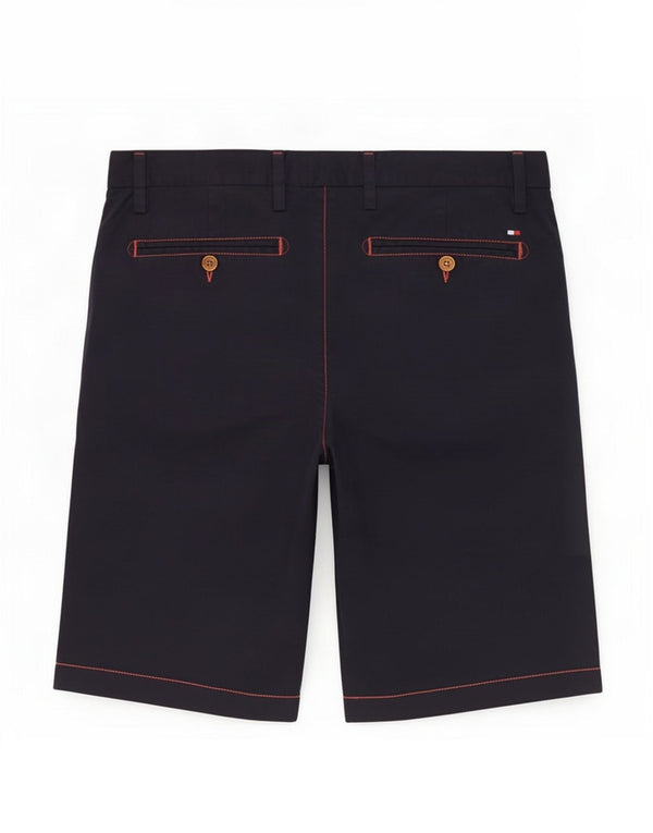 Tommy Hilfiger Mens Chino Shorts W34 Grande Algodão Azul Marinho