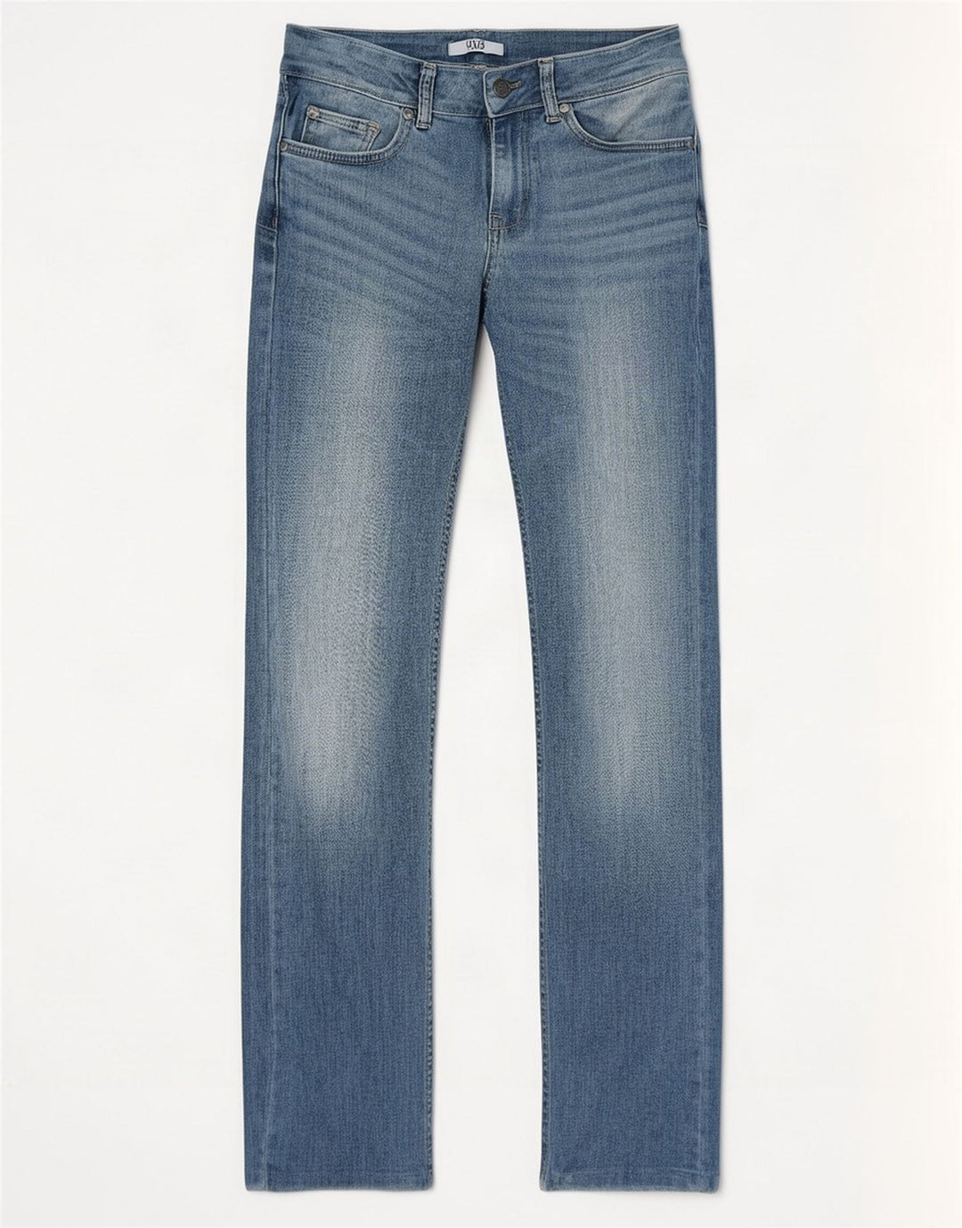 Liu Jo Calça jeans reta feminina cintura baixa W27 L30 azul