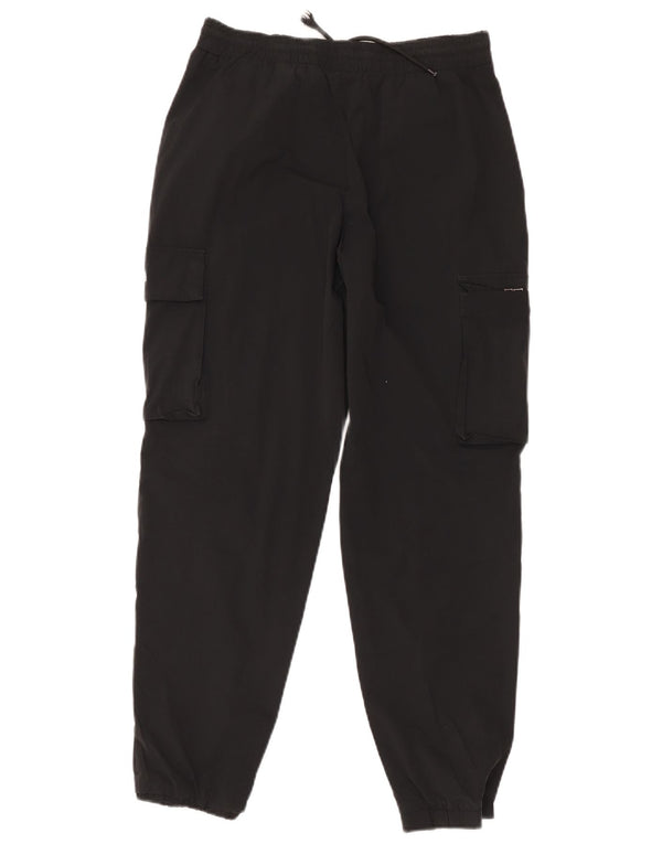Calça esportiva feminina Ellesse Cargo Joggers UK 8 pequena preta nylon