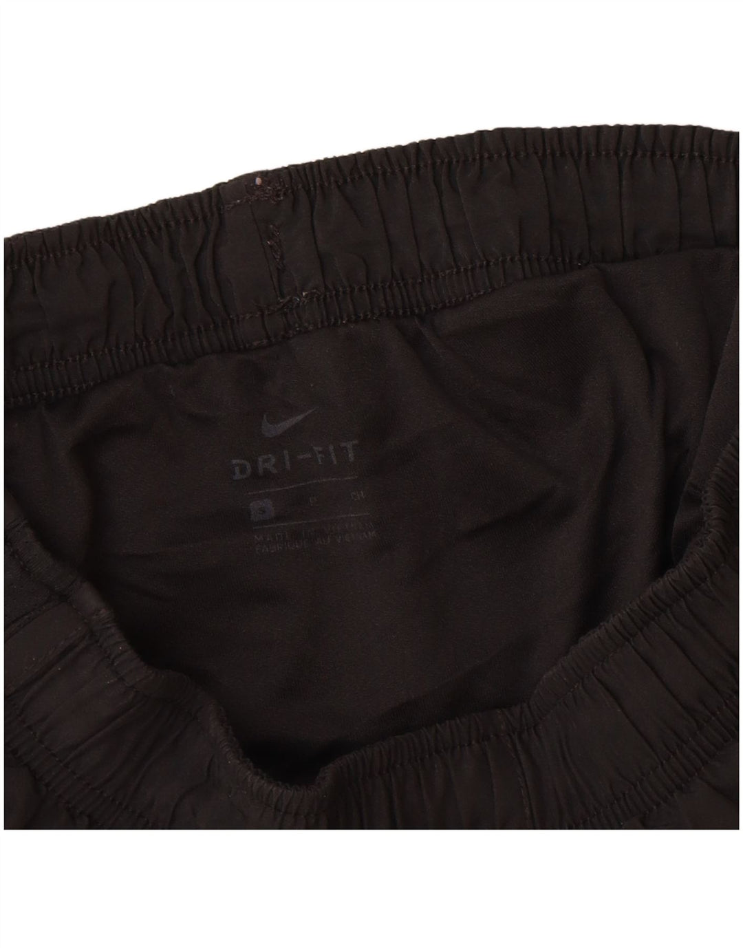 Shorts esportivos femininos Nike Dri Fit UK 8 pequenos poliéster preto