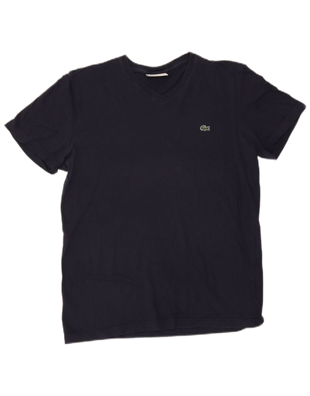 Camiseta masculina Lacoste Regular Fit Top médio algodão azul marinho