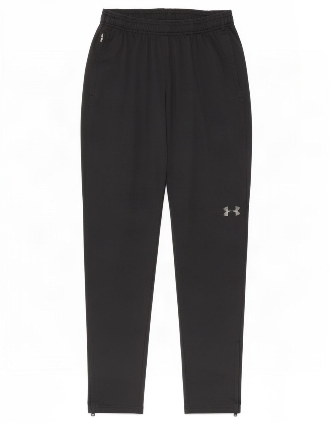 Calça de treino masculina Under Armour pequena poliéster preta