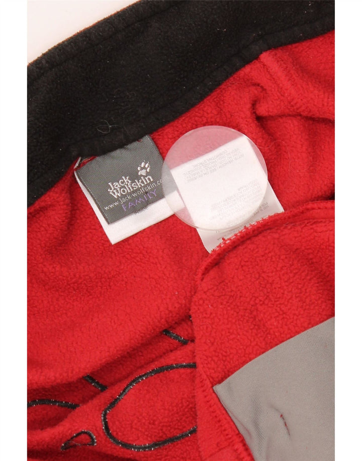 JACK WOLFSKIN Jaqueta de lã com forro gráfico para meninas 8-9 anos poliéster vermelho