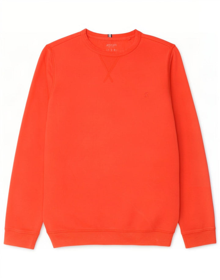 Joules moletom masculino jumper pequeno algodão laranja