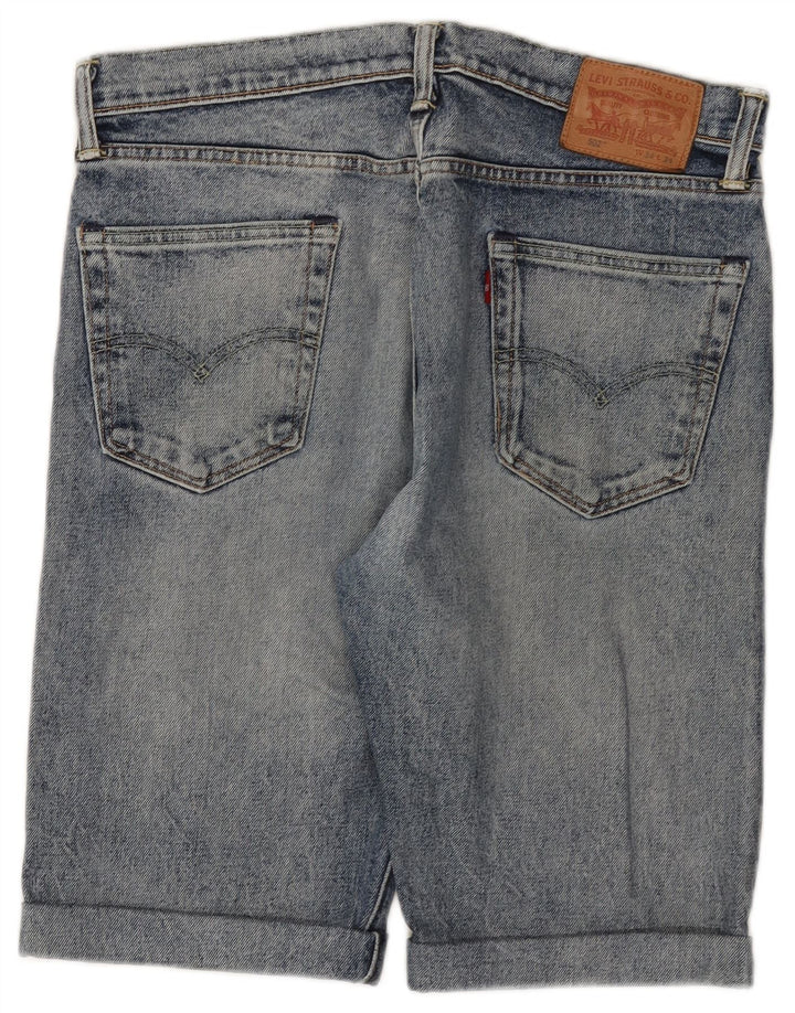 Shorts jeans masculino 502 da Levi's W34 grande azul algodão