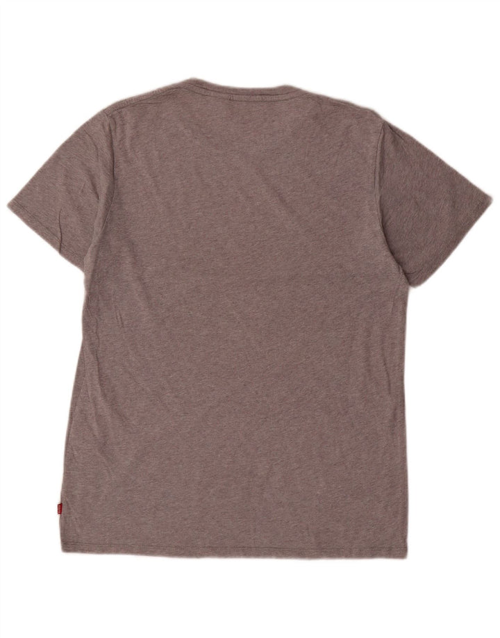 Camiseta gráfica masculina Levi's Top pequeno algodão cinza