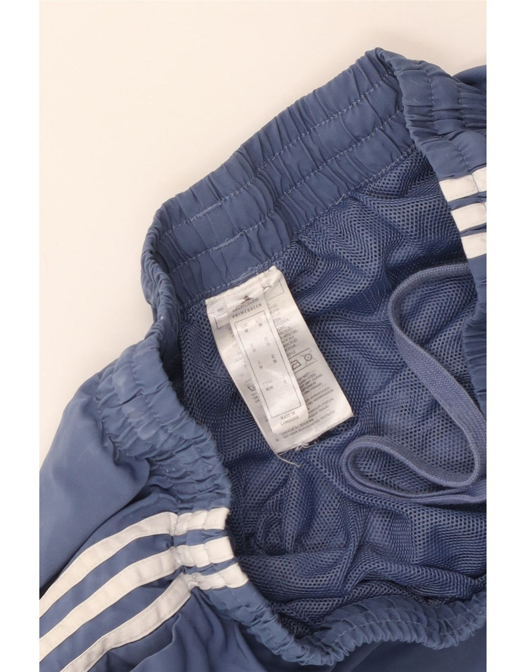 Shorts esportivos masculinos Adidas médio azul poliéster