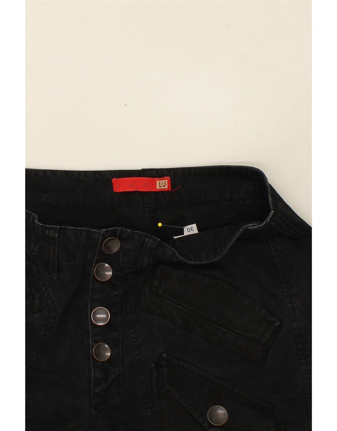 LIU JO Womens Slim Cropped Jeans W30 L26 Black Cotton Vintage Liu Jo and Second-Hand Liu Jo from Messina Hembry 
