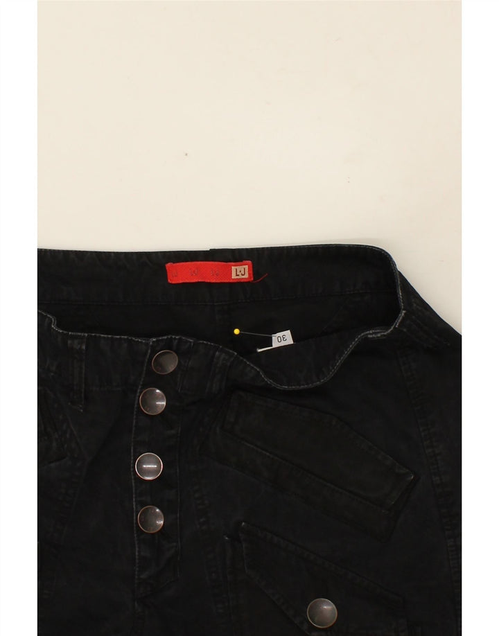 LIU JO Womens Slim Cropped Jeans W30 L26 Black Cotton Vintage Liu Jo and Second-Hand Liu Jo from Messina Hembry 