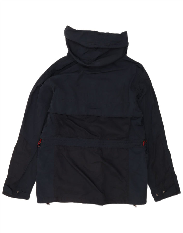 Jaqueta utilitária masculina Zara com capuz UK 40 grande azul marinho