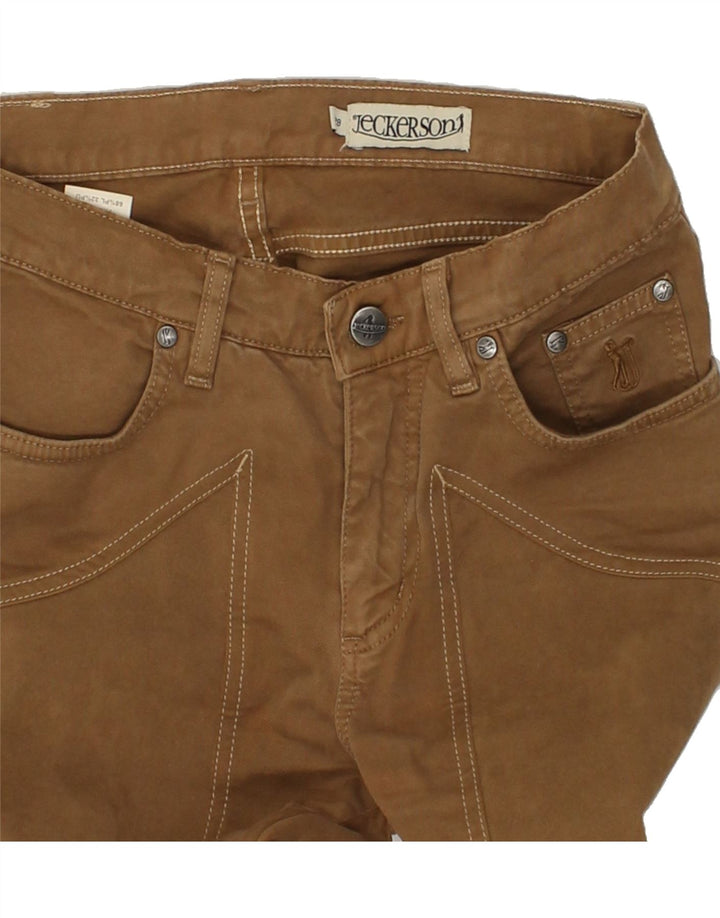 JECKERSON Womens Straight Casual Trousers W28 L28  Brown Vintage Jeckerson and Second-Hand Jeckerson from Messina Hembry 